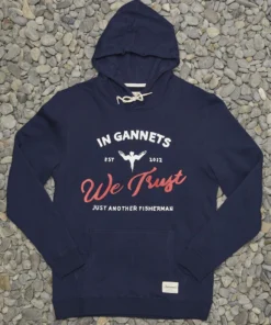 Just Another Fisherman IN GANNETS WE TRUST HOOD - NAVY