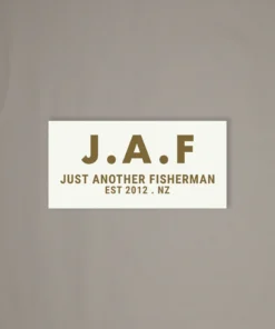 Just Another Fisherman Apparel J.A.F STICKER - STONE