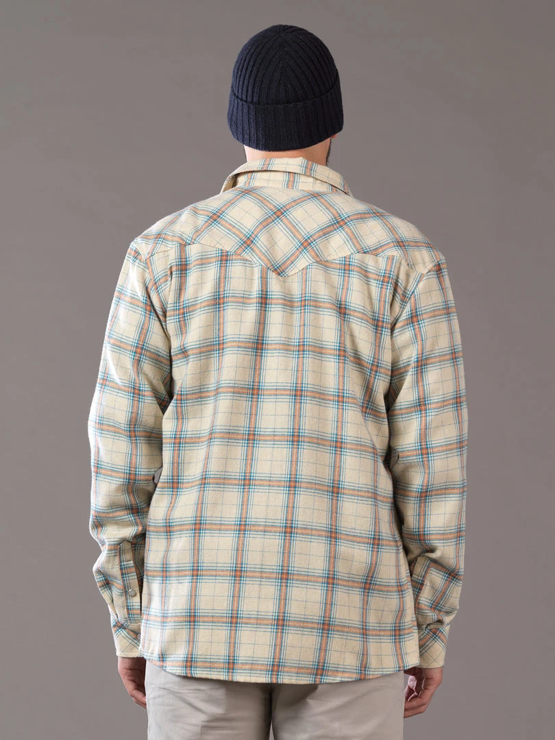 Just Another Fisherman JACK MAC SHIRT - SAND/BLUE/BROWN CHECK Apparel