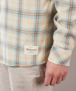 Just Another Fisherman JACK MAC SHIRT - SAND/BLUE/BROWN CHECK Apparel