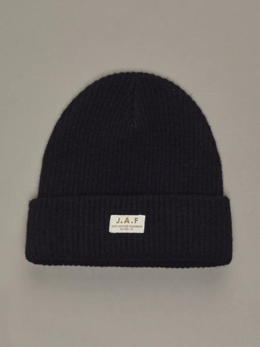 Just Another Fisherman Apparel J.A.F LOGO BEANIE - BLACK