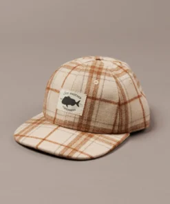 Just Another Fisherman LANDING CHECK CAP - LIGHT/DARK BROWN CHECK
