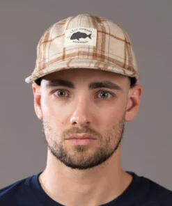 Just Another Fisherman LANDING CHECK CAP - LIGHT/DARK BROWN CHECK