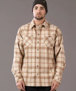 Just Another Fisherman LANDING CHECK JACKET - SAND/RUST
