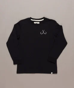 Just Another Fisherman LITTLE ANGLERS HOOK LS TEE - BLACK
