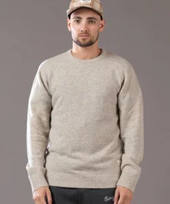 Just Another Fisherman MERINO SEA CREW - GREY FEATHER