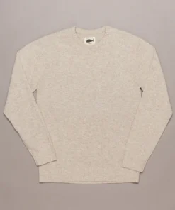 Just Another Fisherman MERINO SEA CREW - GREY FEATHER