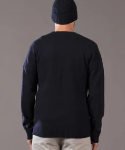 Just Another Fisherman MERINO SEA CREW - NAUTICAL BLACK
