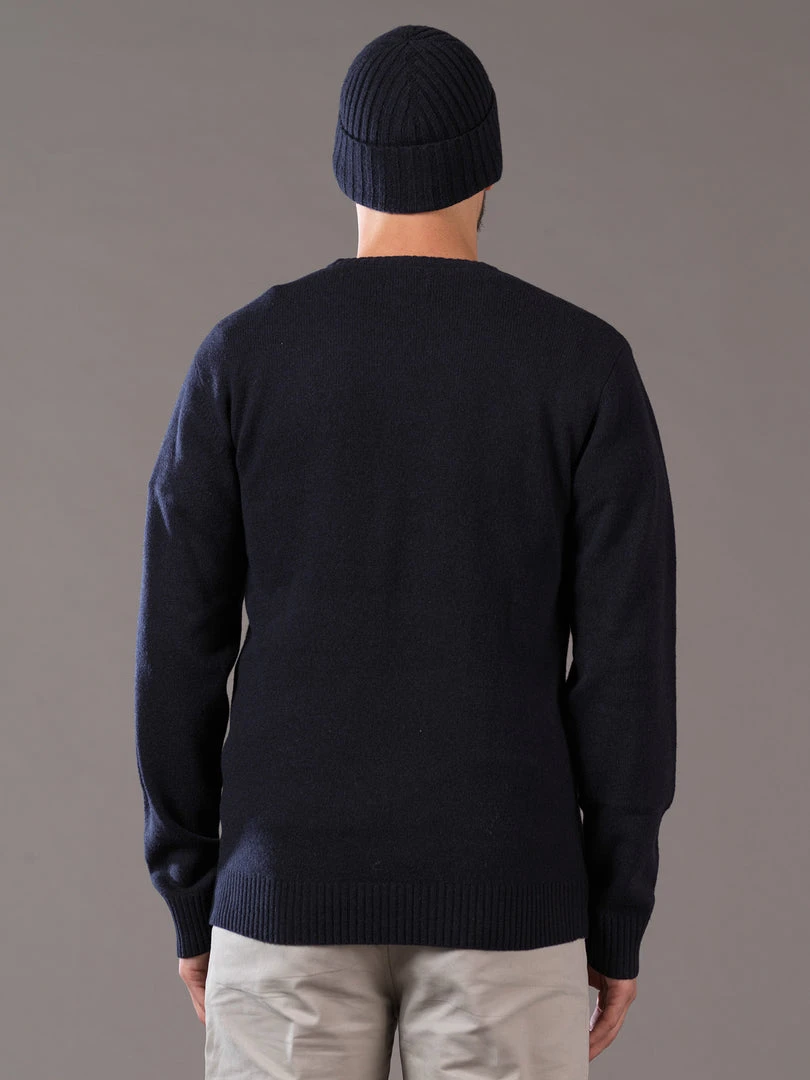 Just Another Fisherman MERINO SEA CREW - NAUTICAL BLACK
