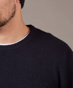 Just Another Fisherman MERINO SEA CREW - NAUTICAL BLACK