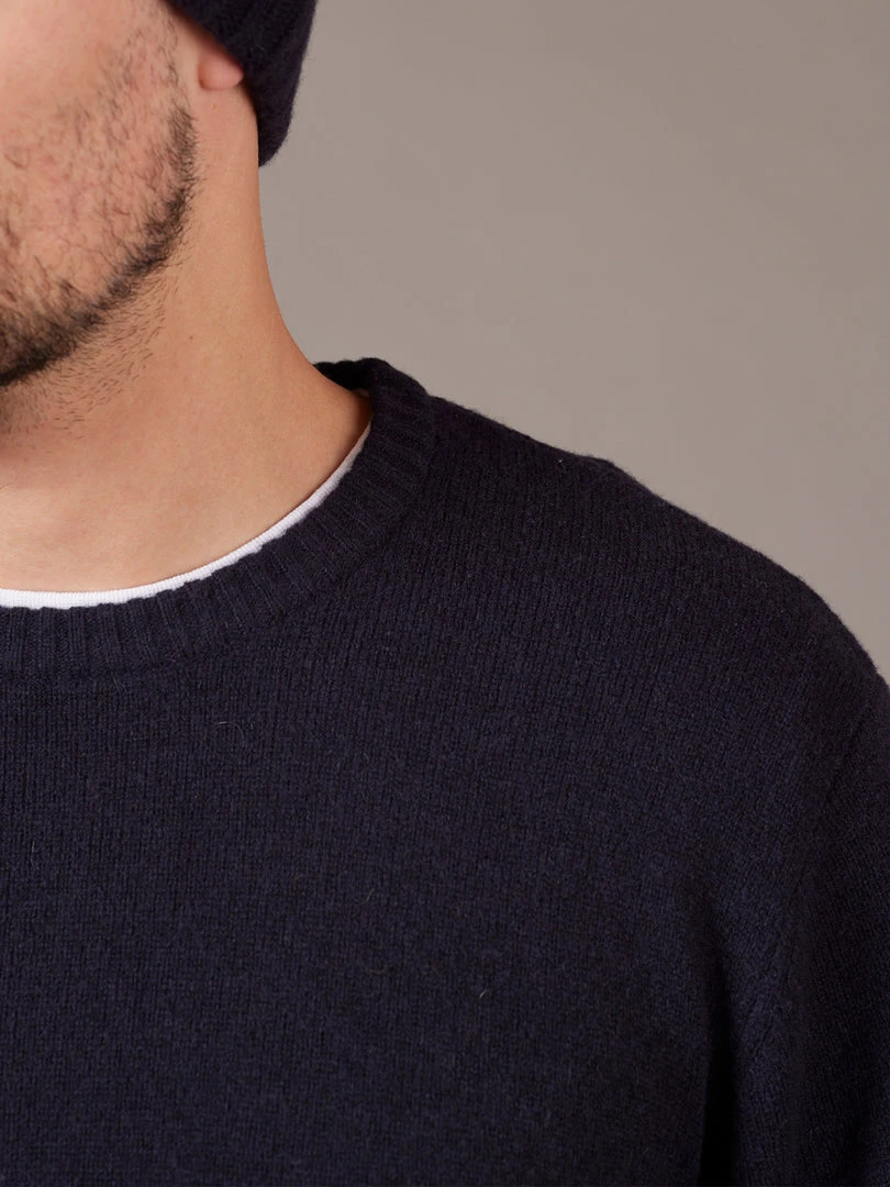 Just Another Fisherman MERINO SEA CREW - NAUTICAL BLACK