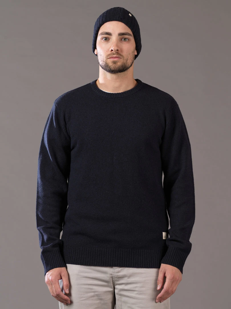 Just Another Fisherman MERINO SEA CREW - NAUTICAL BLACK