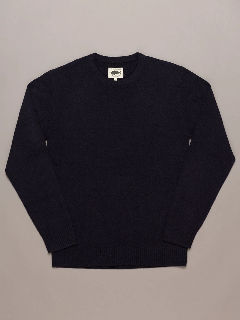Just Another Fisherman MERINO SEA CREW - NAUTICAL BLACK