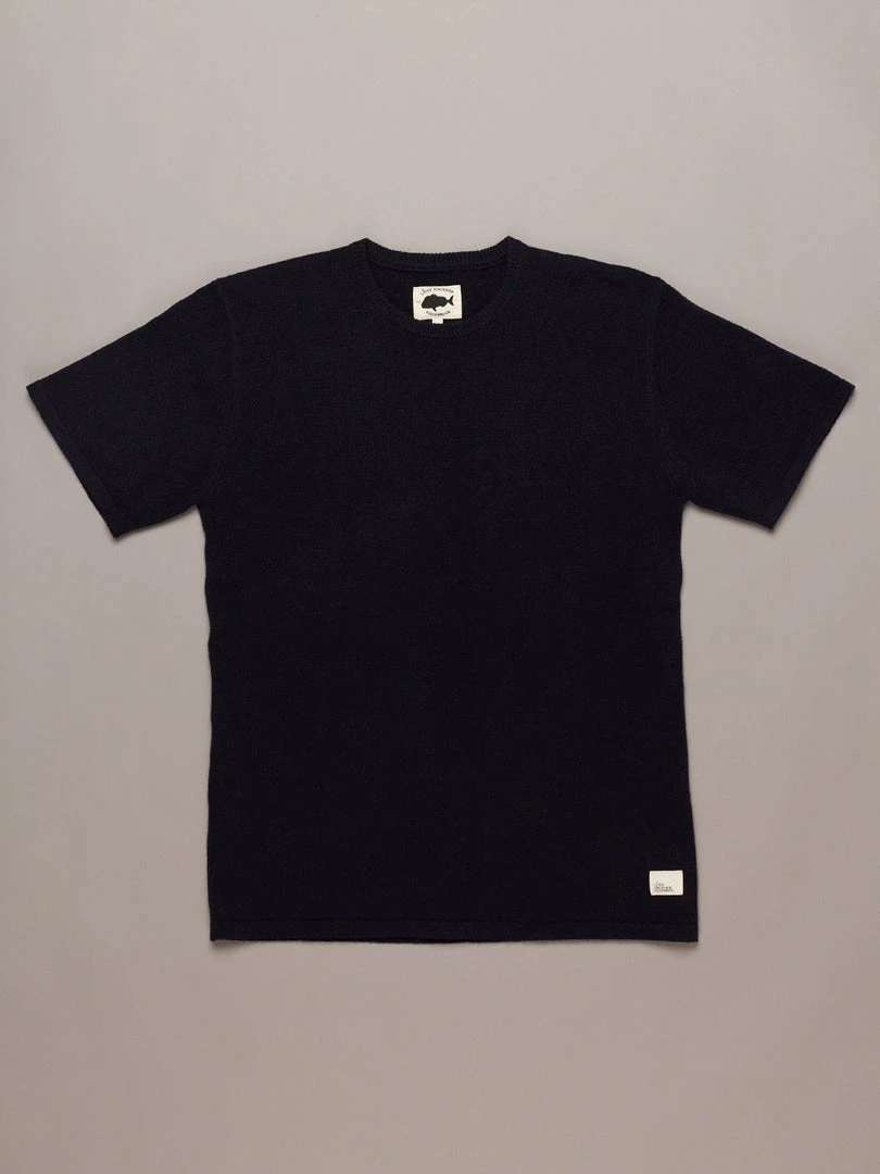 Just Another Fisherman MERINO SEA TEE - NAUTICAL BLACK