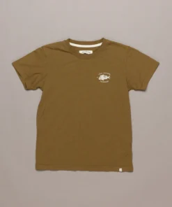 Just Another Fisherman MINI SNAPPER LOGO TEE - MILITARY OLIVE Apparel