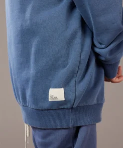 Just Another Fisherman Apparel MINI STAMP CREW - OVERDYED MIDNIGHT NAVY