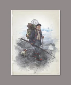 Just Another Fisherman OLD SEA DOG PRINT