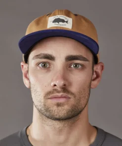 Just Another Fisherman OLD SEA DOG CAP - TAN/NAVY