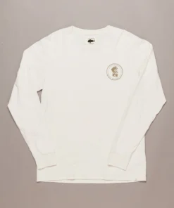 Just Another Fisherman OLD SEA DOG LS TEE - ANTIQUE WHITE
