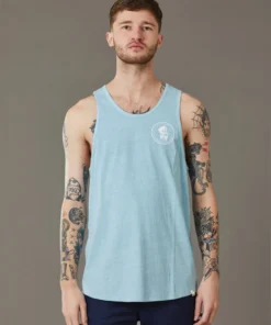 Just Another Fisherman OLD SEA DOG SINGLET - COASTAL BLUE Apparel