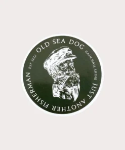Just Another Fisherman OLD SEA DOG STICKER - KHAKI/WHITE Apparel
