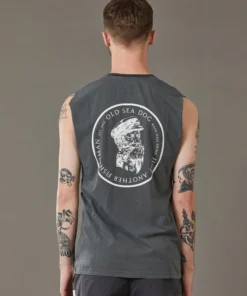 Just Another Fisherman OLD SEA DOG TANK - AGED BLACK Apparel