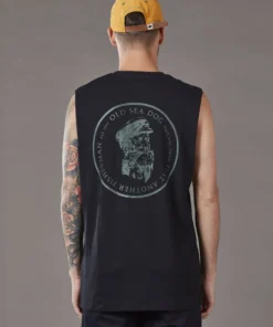 Just Another Fisherman OLD SEA DOG TANK - BLACK Apparel