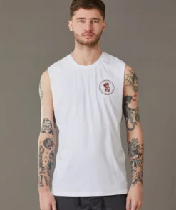 Just Another Fisherman OLD SEA DOG TANK - WHITE