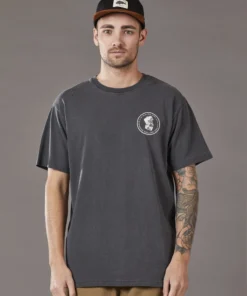 Just Another Fisherman Apparel OLD SEA DOG TEE - AGED BLACK/WHITE