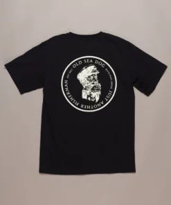 Just Another Fisherman Apparel OLD SEA DOG TEE - BLACK/VANILLA