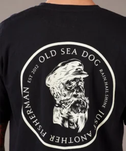 Just Another Fisherman Apparel OLD SEA DOG TEE - BLACK/VANILLA