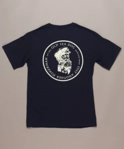 Just Another Fisherman OLD SEA DOG TEE - NAVY/VANILLA Apparel