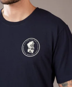 Just Another Fisherman OLD SEA DOG TEE - NAVY/VANILLA Apparel
