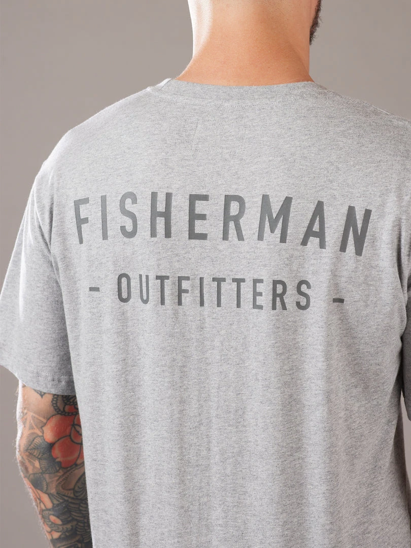 Just Another Fisherman Apparel OUTFITTERS TEE - GREY MARLE