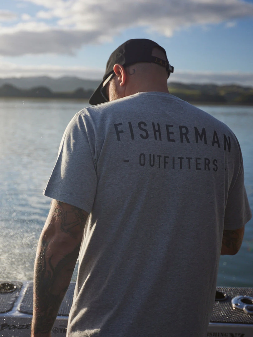 Just Another Fisherman Apparel OUTFITTERS TEE - GREY MARLE