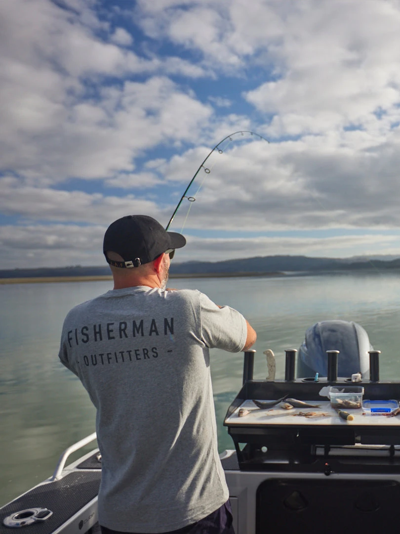 Just Another Fisherman Apparel OUTFITTERS TEE - GREY MARLE