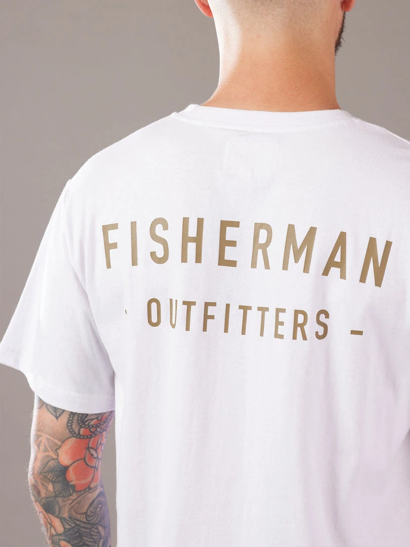 Just Another Fisherman OUTFITTERS TEE - WHITE