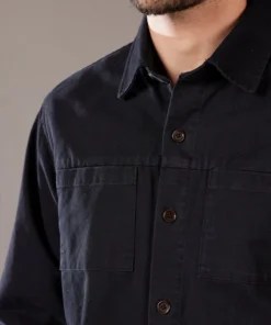 Just Another Fisherman RIGGER SHACKET - BLACK Apparel