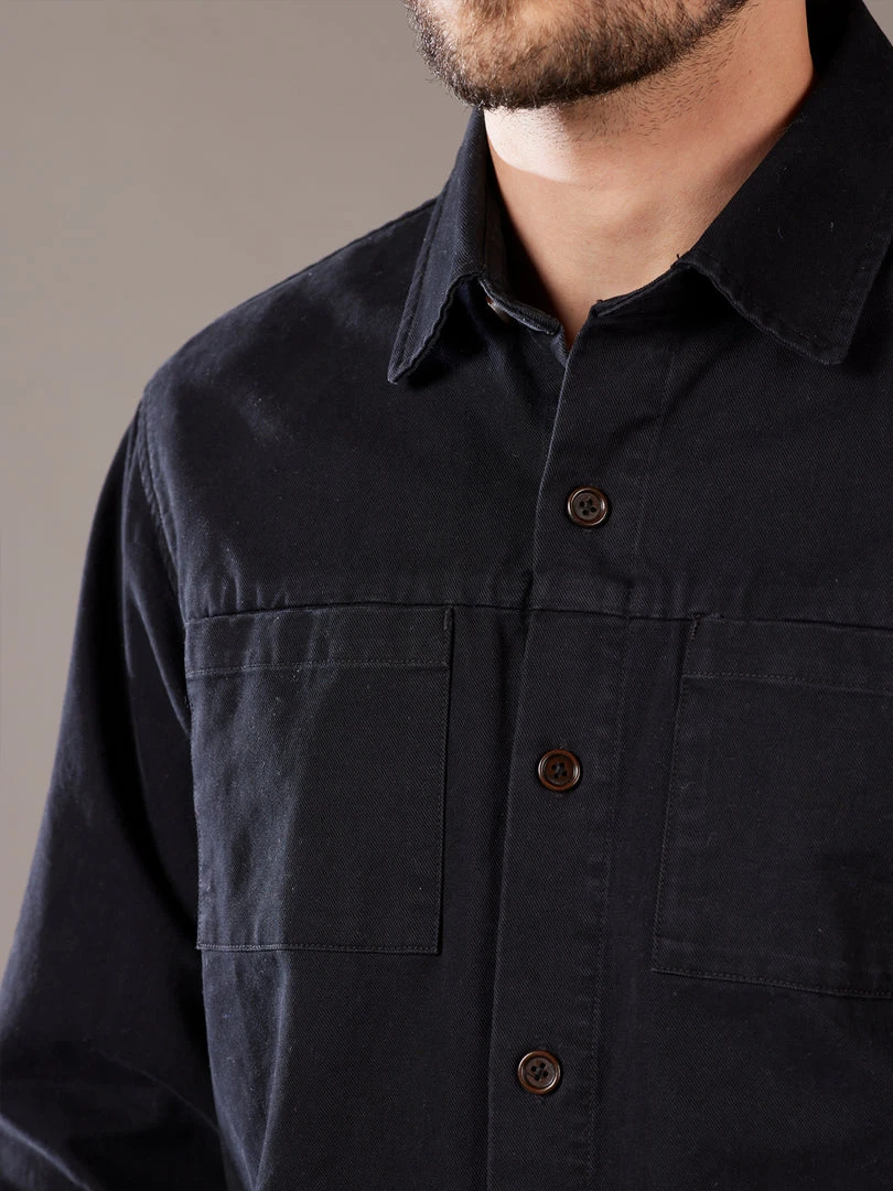 Just Another Fisherman RIGGER SHACKET - BLACK Apparel