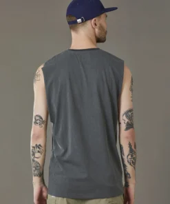 Just Another Fisherman Apparel RIP LOGO TANK - AGED BLACK