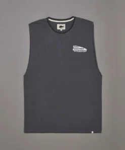 Just Another Fisherman Apparel RIP LOGO TANK - AGED BLACK