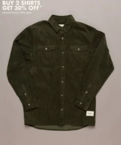 Just Another Fisherman RIPPLE SHIRT - OLIVE