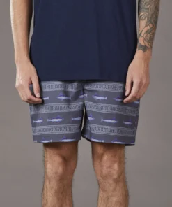 Just Another Fisherman RUSTIC SWORD SHORTS - BLACK Apparel