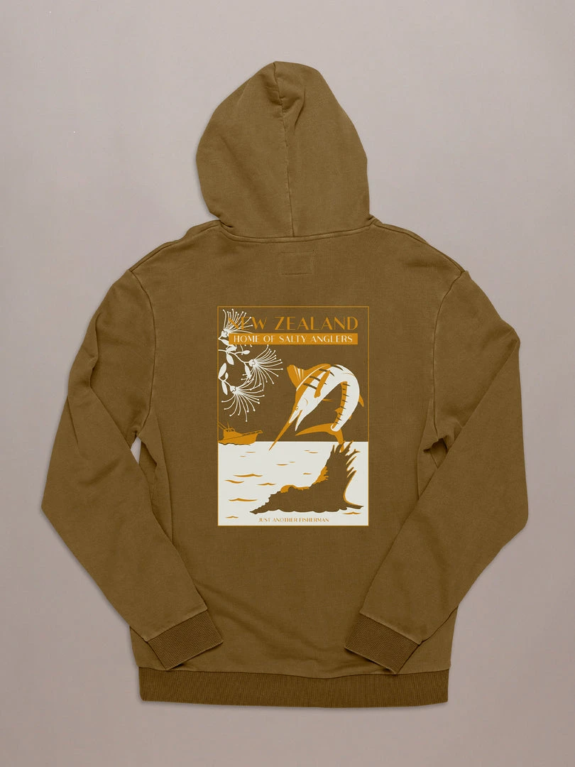 Just Another Fisherman SALTY ANGLER HOOD - MILITARY OLIVE