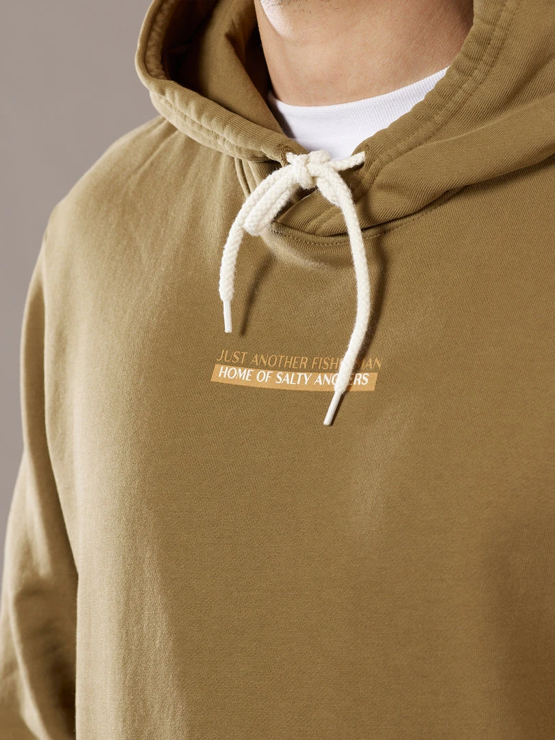 Just Another Fisherman SALTY ANGLER HOOD - MILITARY OLIVE