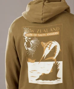 Just Another Fisherman SALTY ANGLER HOOD - MILITARY OLIVE