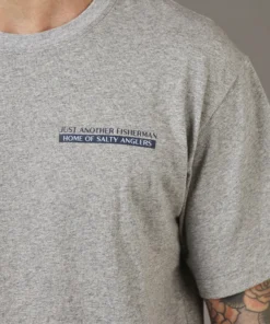 Just Another Fisherman Apparel SALTY ANGLER TEE - GREY MARLE