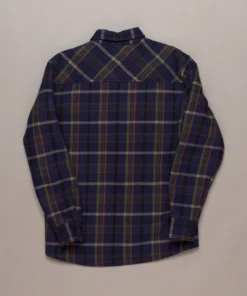 Just Another Fisherman Apparel SEAPORT SHEARLING SHIRT - NAVY/GREEN