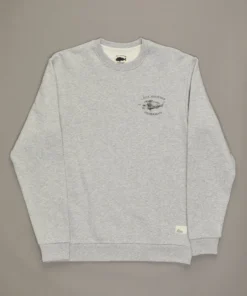 Just Another Fisherman Apparel SNAPPER LOGO CREW - GREY MARLE