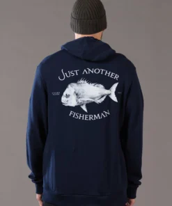 Just Another Fisherman Apparel SNAPPER LOGO HOOD - NAVY